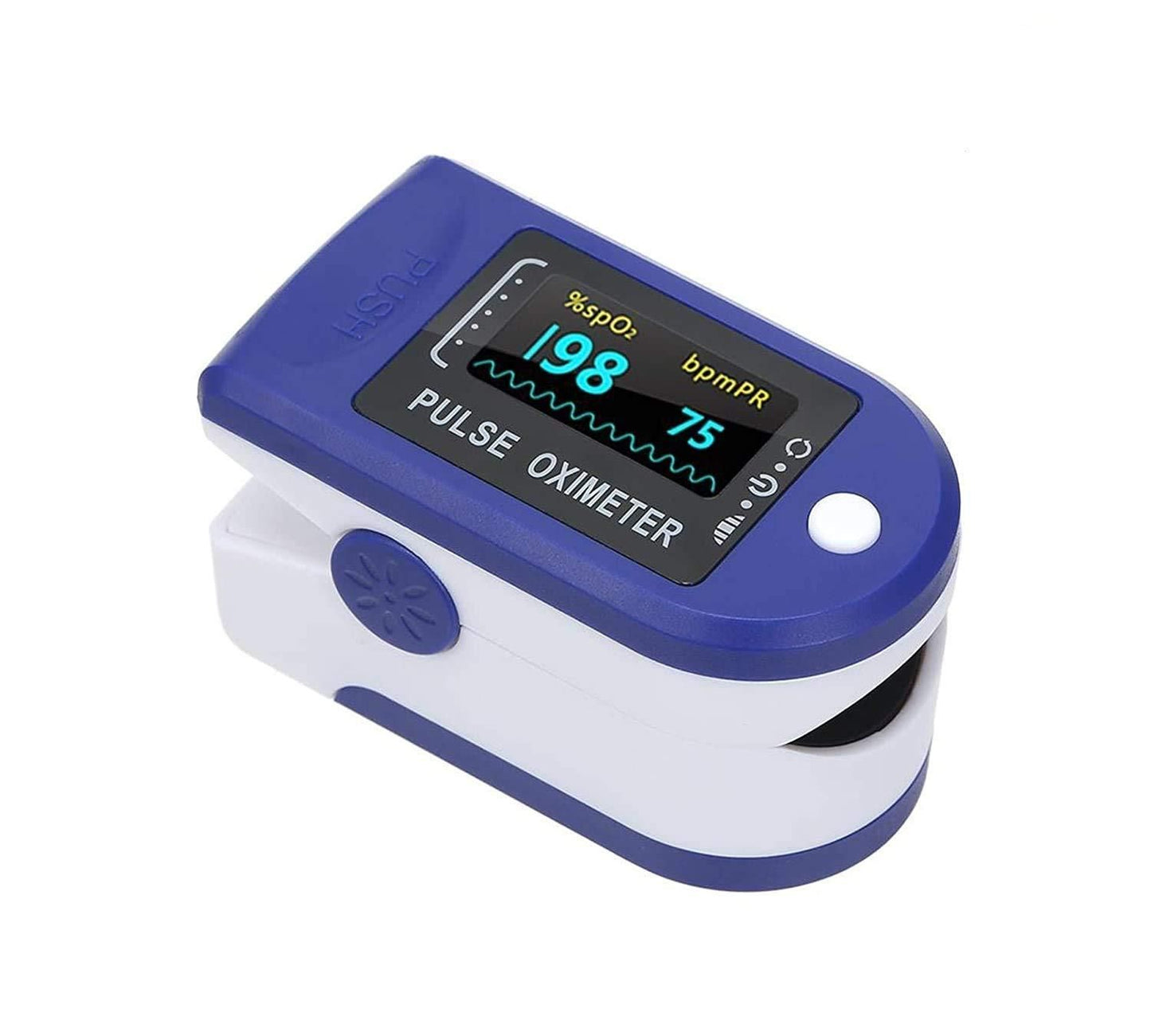 Oximeter-Finger Pulse Oxygen Meter with Audio Visual Alarm and Respiratory Rate