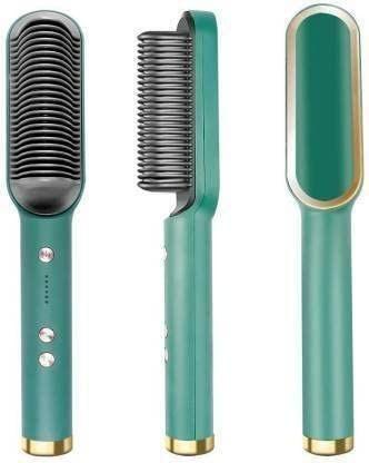 Professional Hair Straightener Tourmaline Ceramic Hair Curler Brush Hair Comb