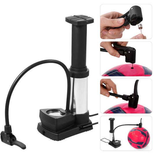 Air Pump- Portable Foot Activated with Pressure Gauge Air Pump