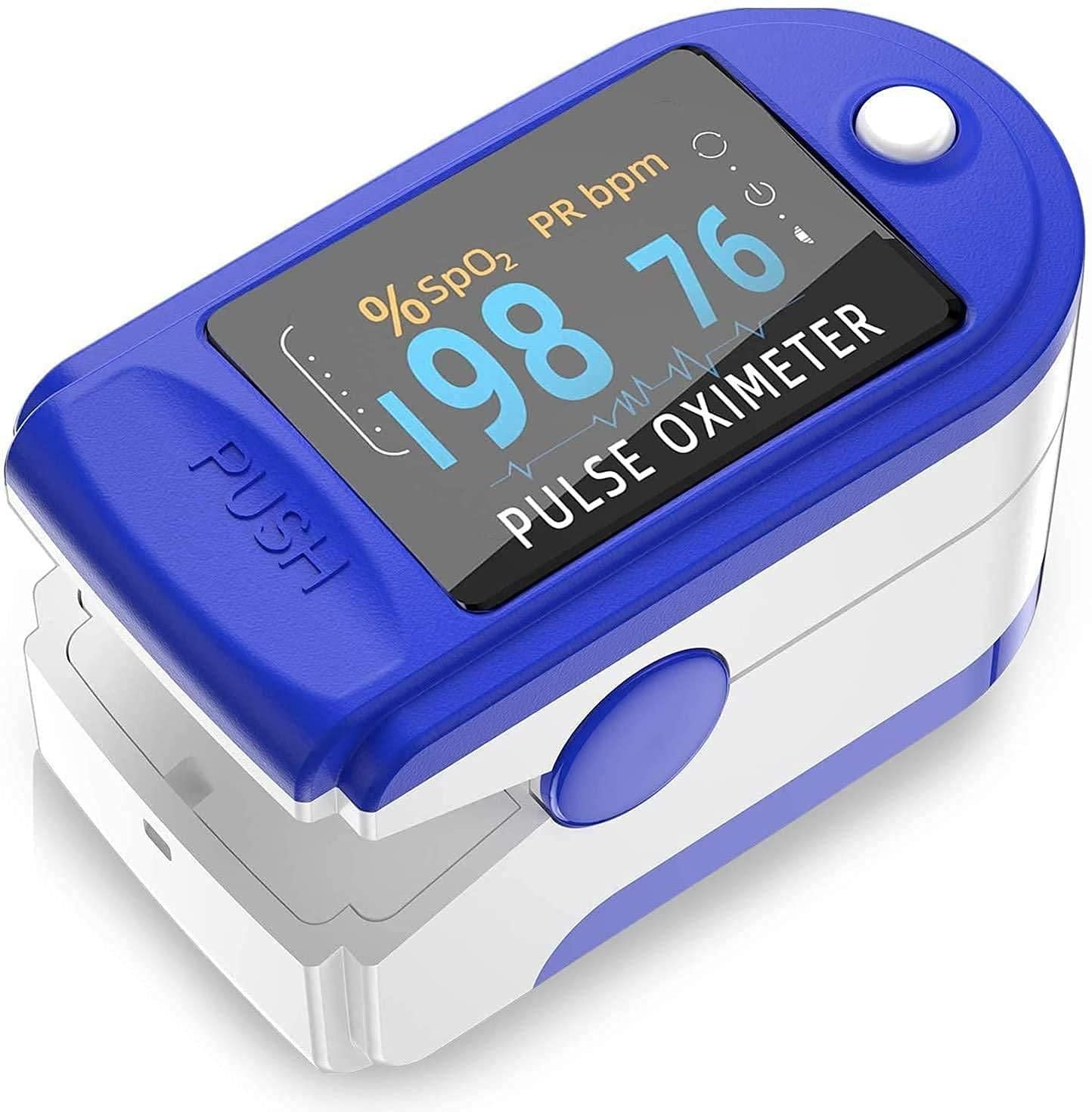 Oximeter-Finger Pulse Oxygen Meter with Audio Visual Alarm and Respiratory Rate