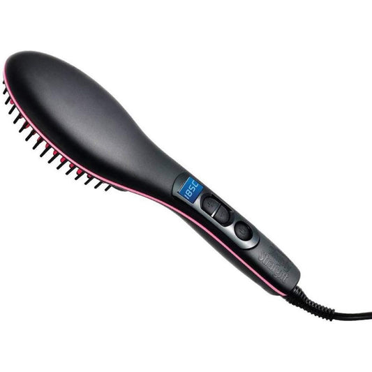 Simply Straight Women's 2 in 1 Ceramic Hair Straightener Brush (Pack of 1)