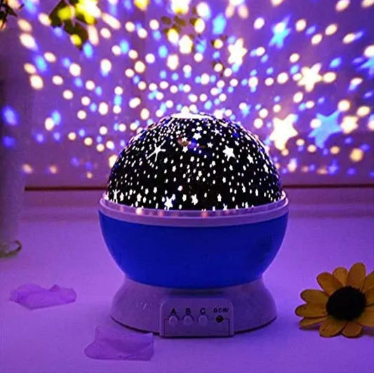 Star Master Rotating 360 Degree Moon Night Light Lamp (Random Color)