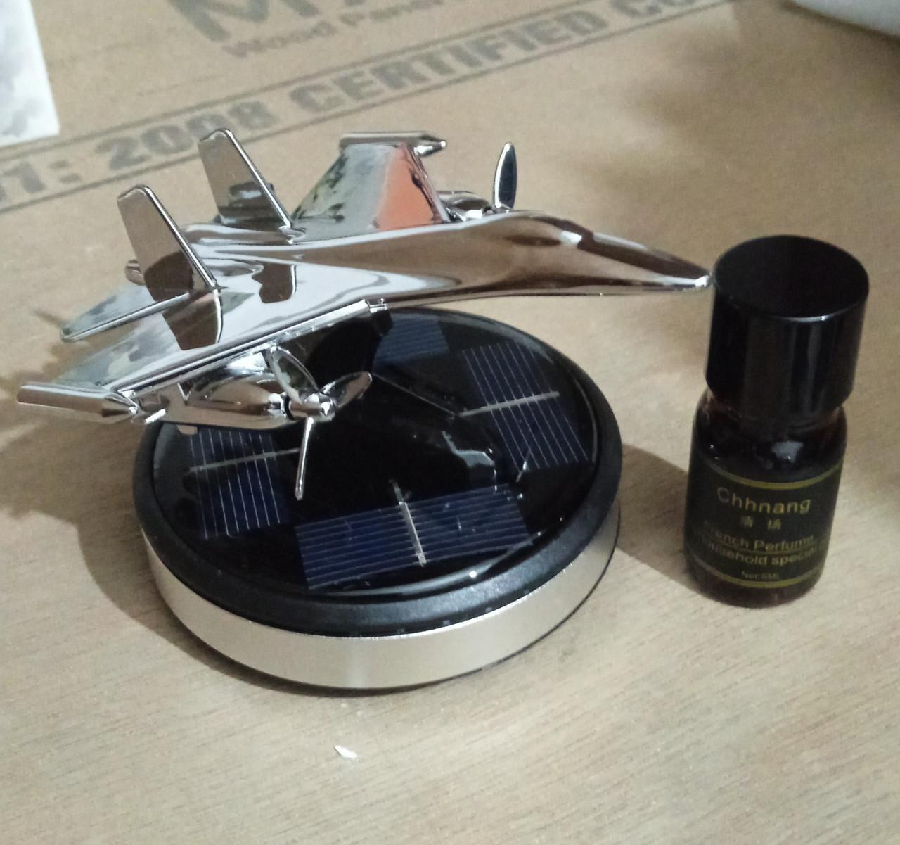 Solar Powered Car Perfume Diffuser/Dispenser | Aeroplane Glider Design