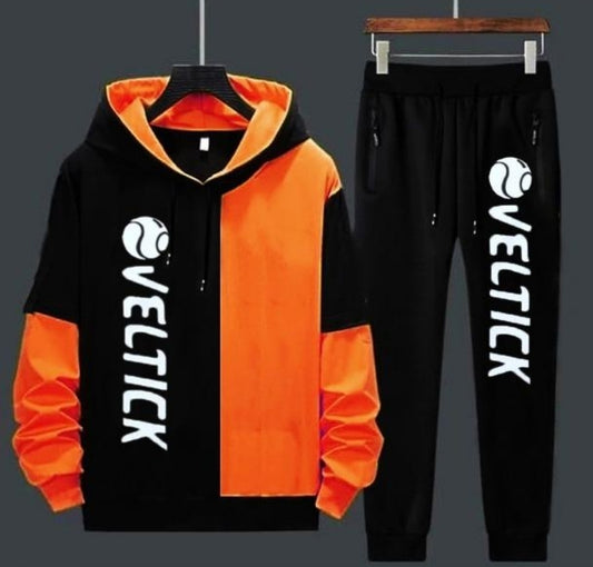 4way Lycra Side Stripe Full Sleeves Regular Fit Mens Tracksuit