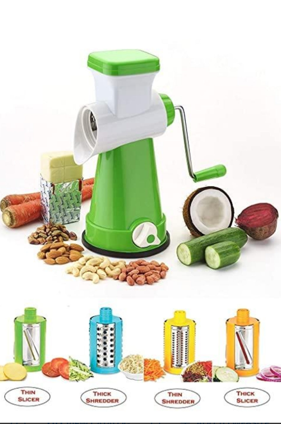 4 In 1 Rotary Vegetable Slicer